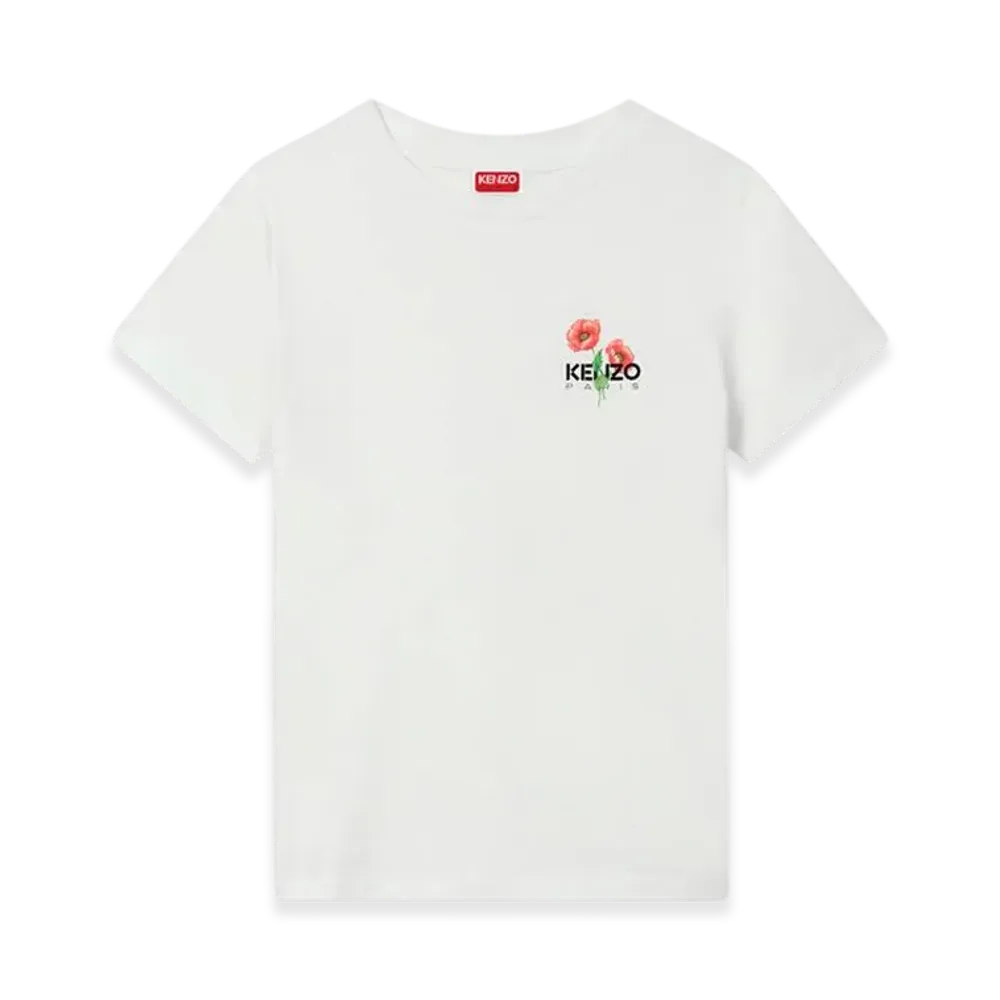 KENZO Archive Bouquet Cotton T-Shirt "Off White"