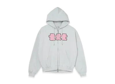 TTTMSW TTT Big Logo Zip Up Hoodie "Light Blue"