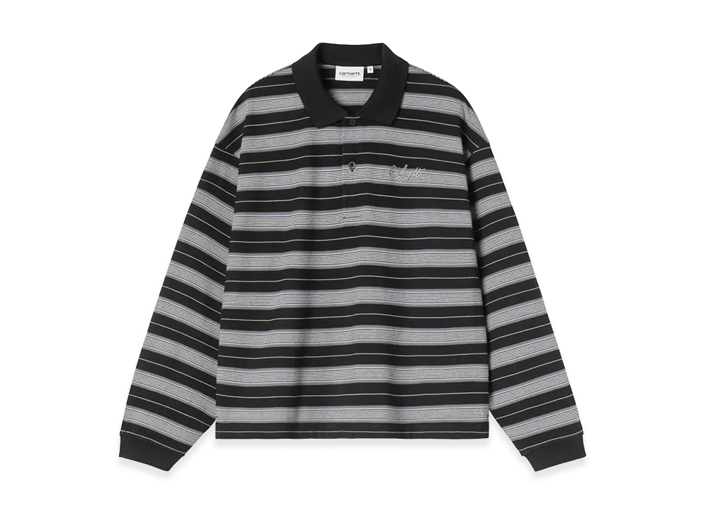 Carhartt WIP Women's L/S Bronson Polo "Bronson Stripe/Black"