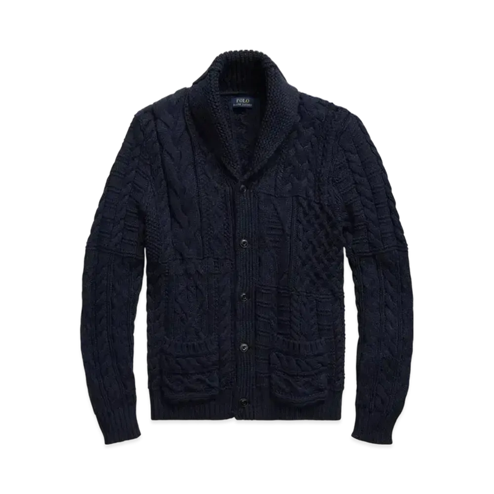 Polo Ralph Lauren Cotton Shawl-Collar Cardigan "Navy"
