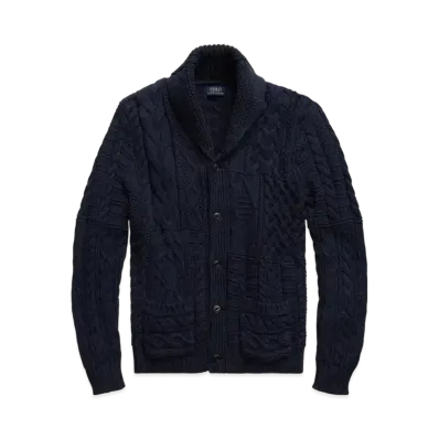 Polo Ralph Lauren Cotton Shawl-Collar Cardigan "Navy"