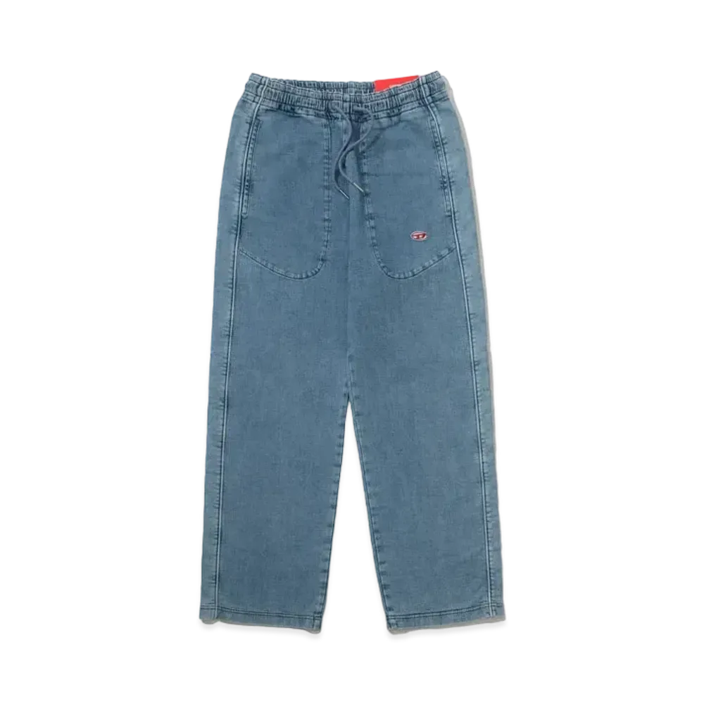 KEBOZ x DIESEL Exclusive Straight D-Martians Track Denim "Blue"