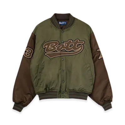 BoTT Nylon Varsity Jacket "Olive"