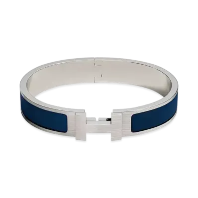 Hermes Clic HH Bracelet "Bleu De Biarritz Mat/Palladium"