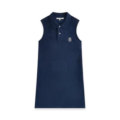 Kith Women's Setton Sleeveless Polo Mini Dress "Nocturnal"