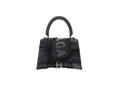 BALENCIAGA Women's Hourglass Top Handle "Black"