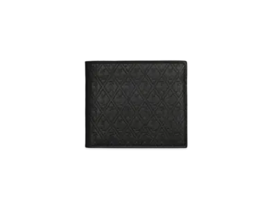 SAINT LAURENT Le Monogramme All Over East/West Wallet In Embossed Smooth Leather "Black"