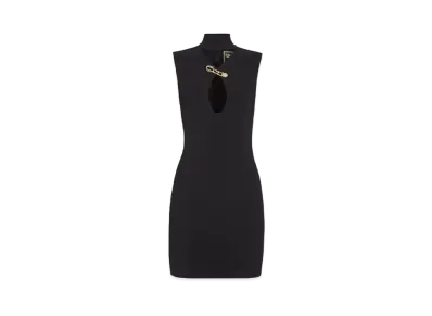 FENDI x Versace Fendace Dress In Black Cady "Black"