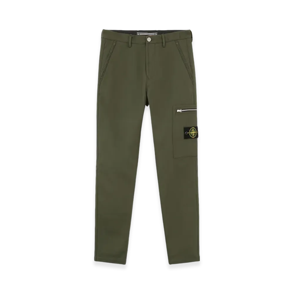 Stone Island 32503 Cotton Nylon Drill Cargo Pants - 24FW "Musk Green"