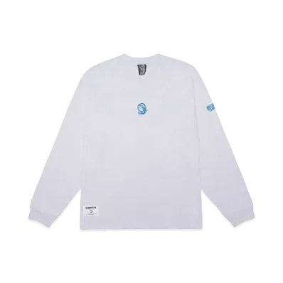 BILLIONAIRE BOYS CLUB COTTON L/S T-SHIRT HELMET "ASH GRAY"