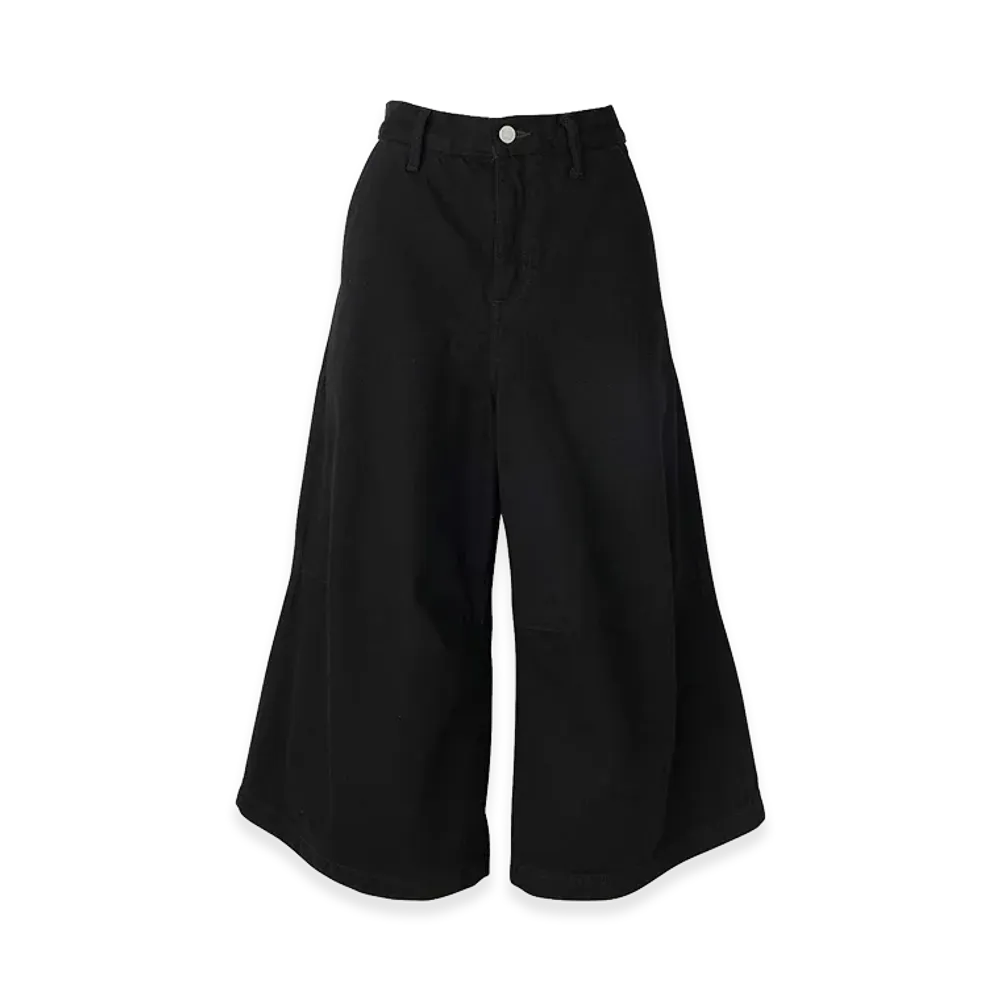 HYSTERIC GLAMOUR Women's Hysteric Glamour Knee Darts Denim Half Pants "Black"