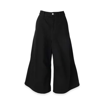 HYSTERIC GLAMOUR Women's Hysteric Glamour Knee Darts Denim Half Pants "Black"