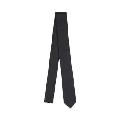 el conductorH JACQUARD SILK TIE "BK"