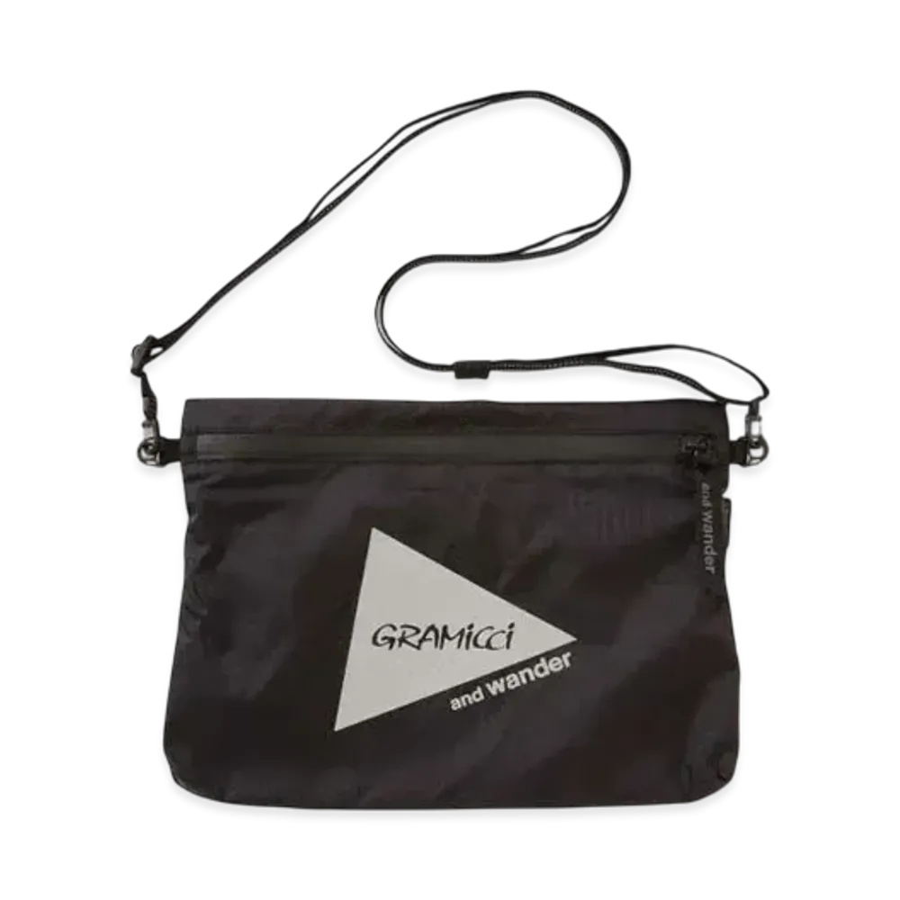 GRAMICCI x and wander Nylon Sacoche "Black"