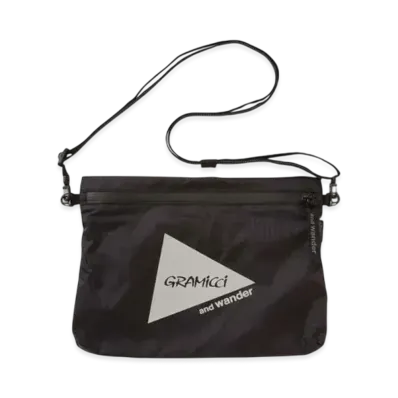 GRAMICCI x and wander Nylon Sacoche "Black"