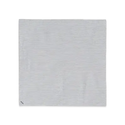 BEAMS Tetoron Cotton Striped Handkerchief "Navy"