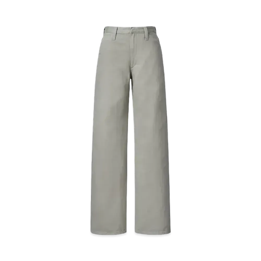 Uniqlo U 24SS High Waist Straight Collar Jeans "Khaki"