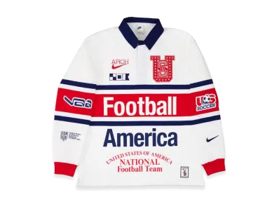 Nike x Virgil Abloh Archive (V.A.A.) X2 World Cup Long-Sleeve Rugby Top The Stars & Stripes United States "White"