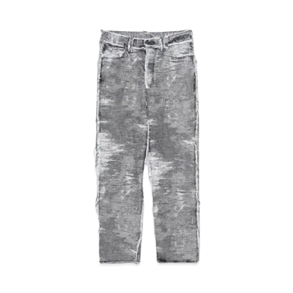 TAAKK Straight denim pants "BLACK CHEMICAL"
