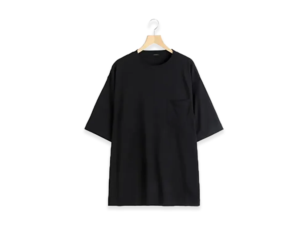 COMOLI Summer Wool S/S T-Shirt "Black"