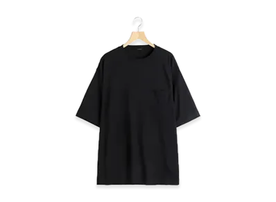 COMOLI Summer Wool S/S T-Shirt "Black"