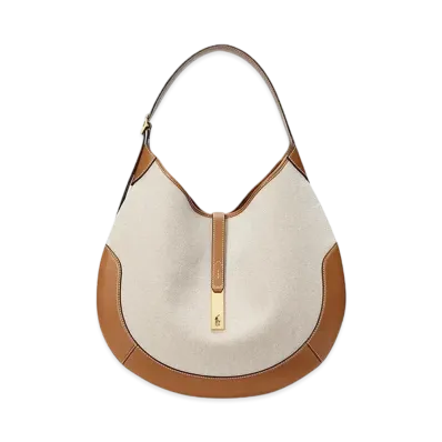 Polo Ralph Lauren Polo ID Canvas Large Shoulder Bag "Natural"