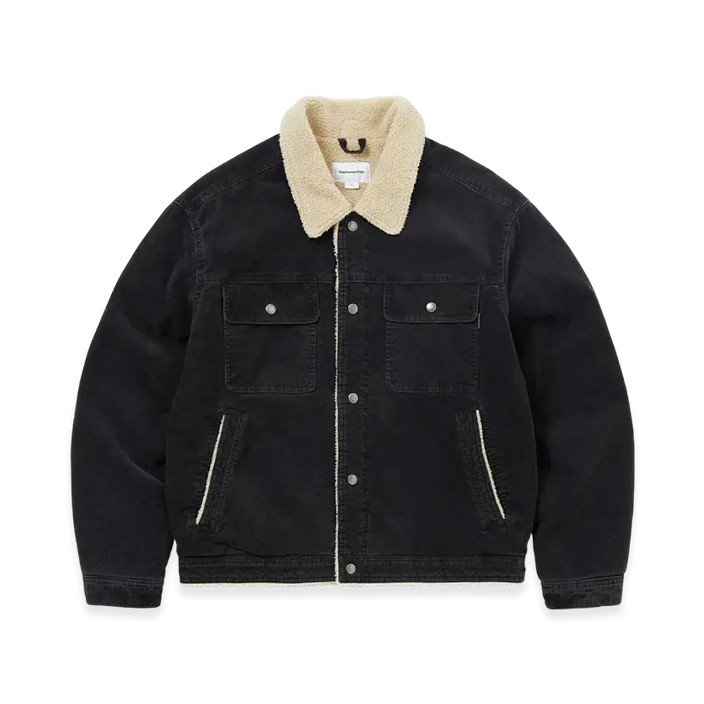 thisisneverthat Sherpa Lined Corduroy Trucker Jacket "Black"