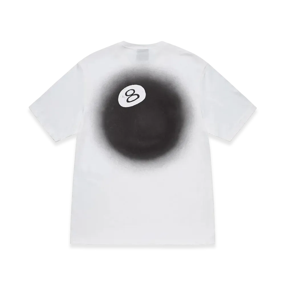 Stussy 8 Ball Fade Tee "White"