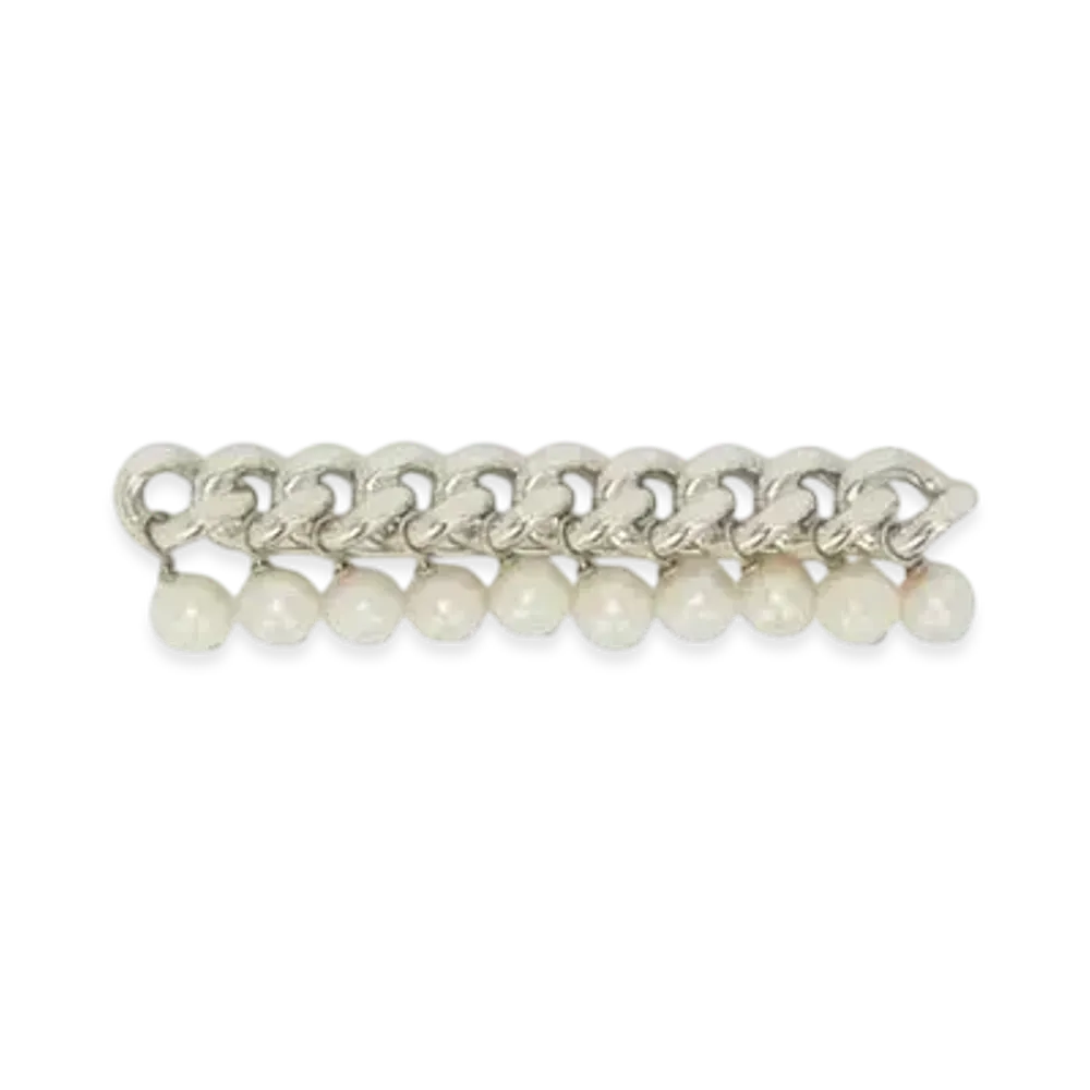 Jil Sander Pin "Silver Crystal"