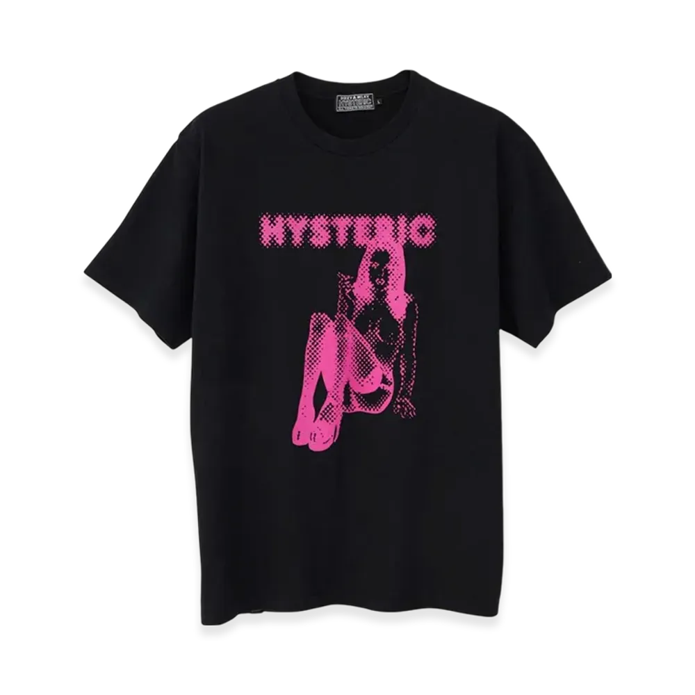 HYSTERIC GLAMOUR Smoking Dot Girl T-Shirt "Black"