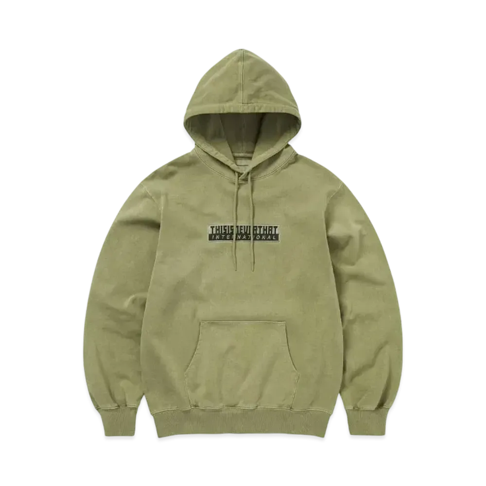thisisneverthat TNT International Hoodie "Light Moss"