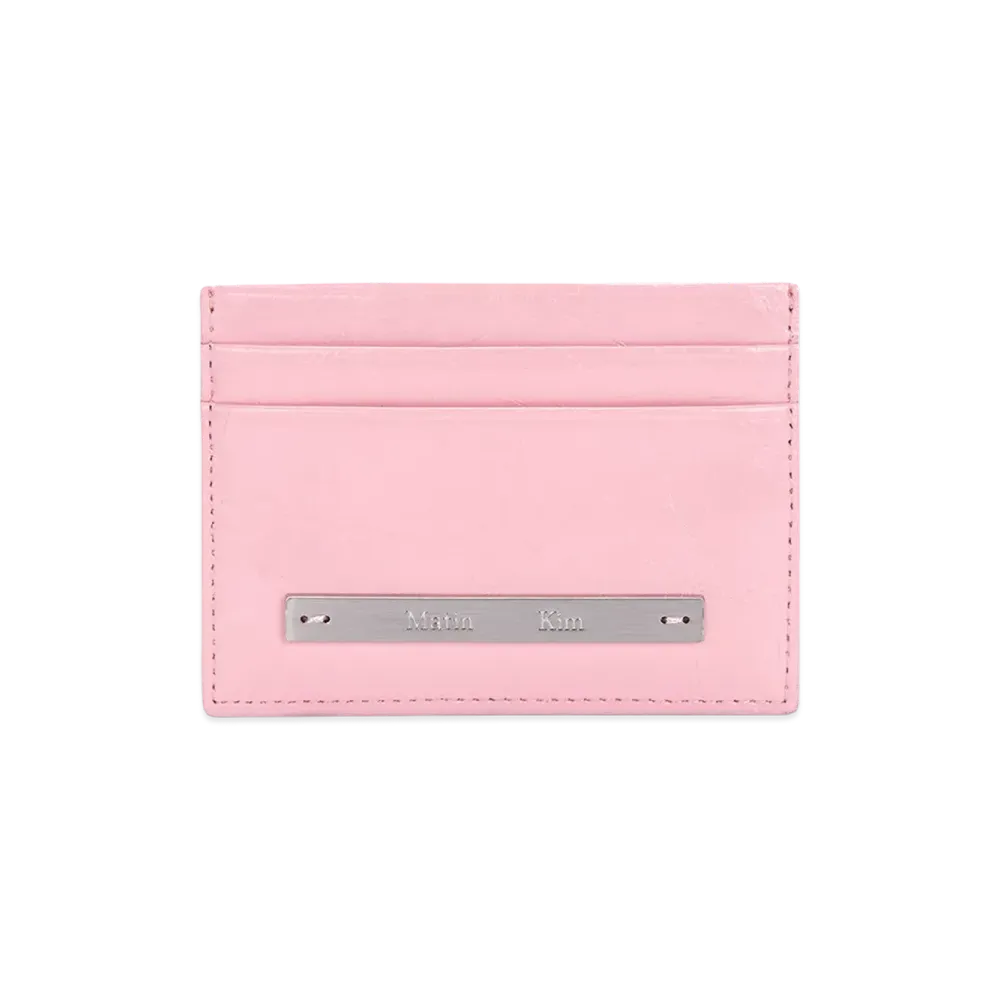 Matin Kim Glossy Card Wallet "Pink"