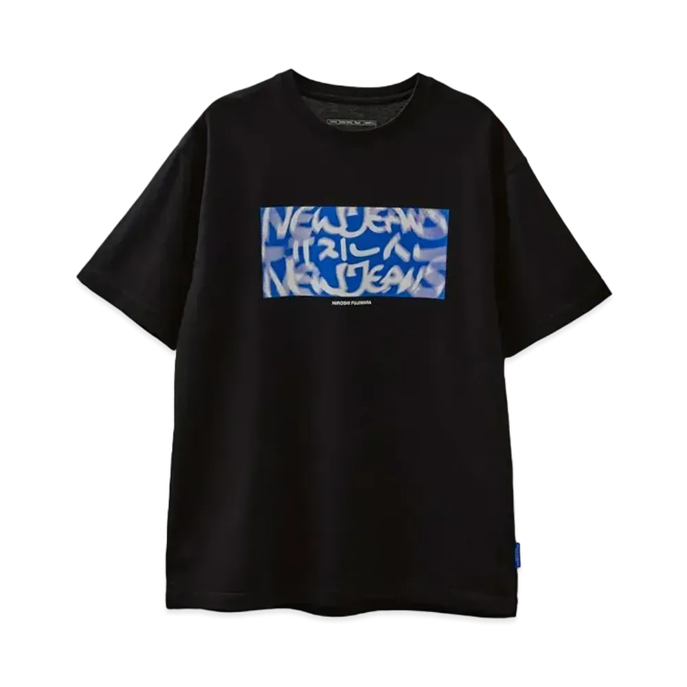 NewJeans x Hiroshi Fujiwara Supernatural Coller T-Shirt Ver.3 "Black"