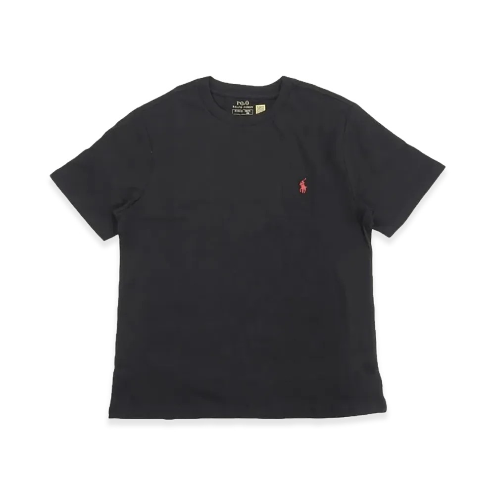 Polo Ralph Lauren Kids Short-Sleeve Cotton Jersey Crewneck Tee "Black"