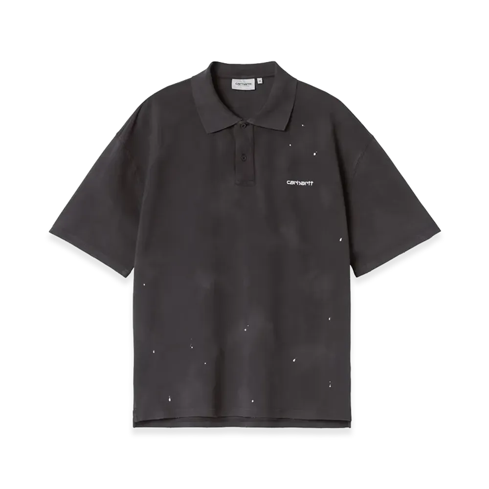 Carhartt WIP S/S Painter Polo "Black/Destroy Wash/Splatter"