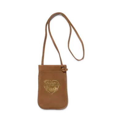HUMAN MADE Leather Mini Shoulder Bag "Brown"