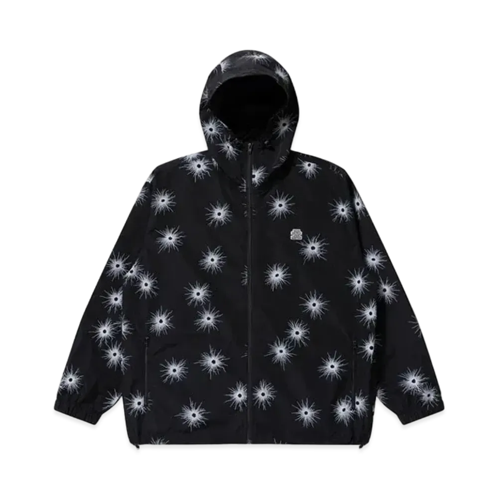 Black Eye Patch Gunshot Hooded Jacket "Black"