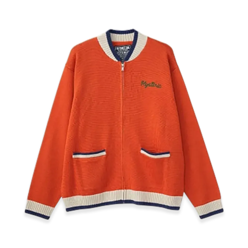 HYSTERIC GLAMOUR Bored Michigan Embroidery Jumper "Orange"