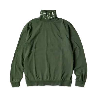 KAPITAL 18.5 India High Neck Long Tee "Green"