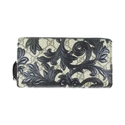 GUCCI Round Zip Wallet Arabesque