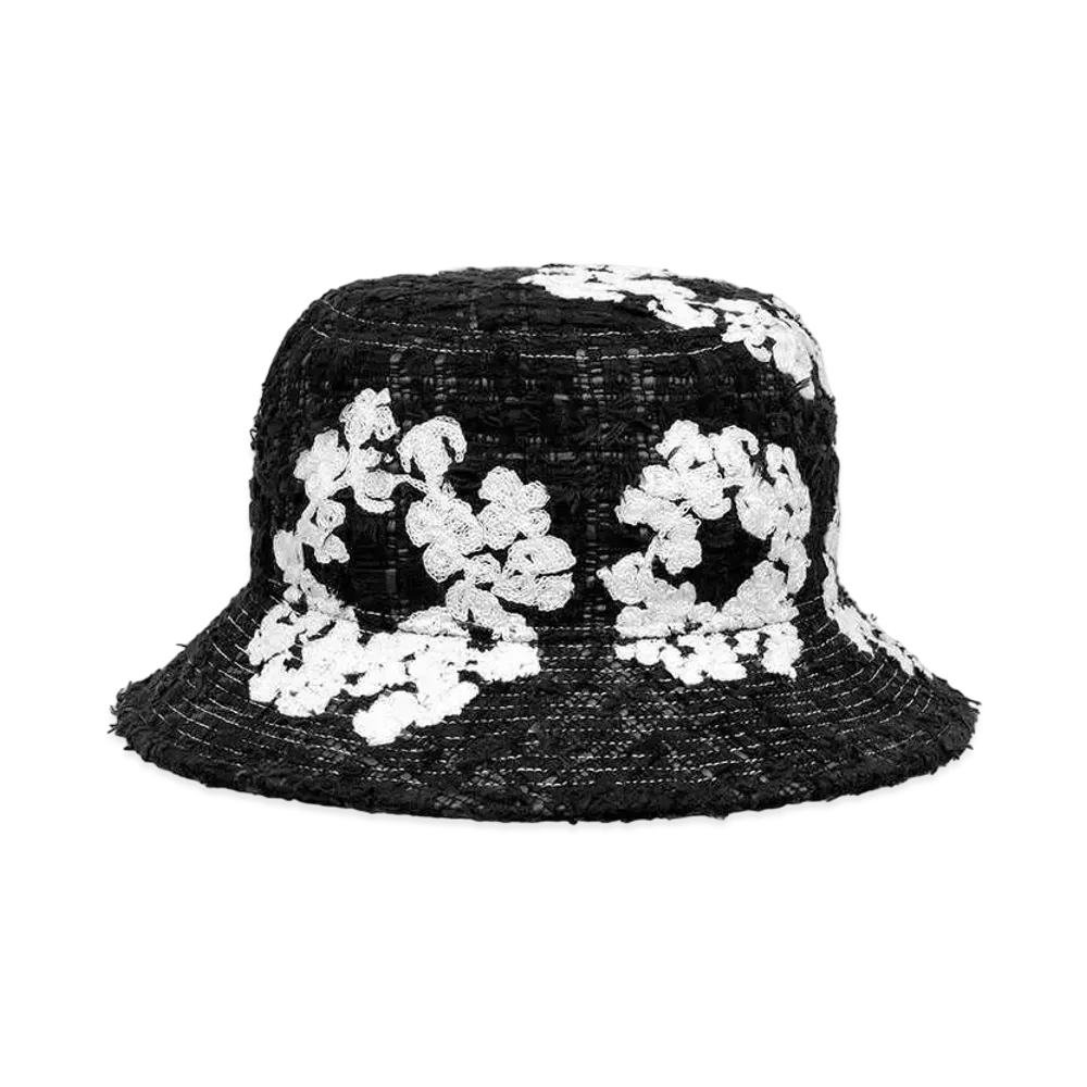 READYMADE x Denim Tears Cotton Wreath Tweed Bucket Hat "Black"