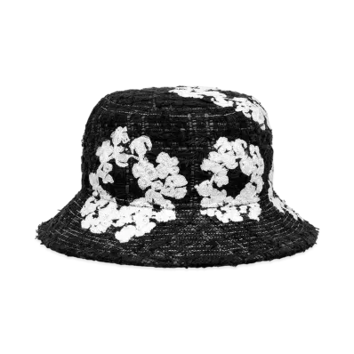 READYMADE x Denim Tears Cotton Wreath Tweed Bucket Hat "Black"