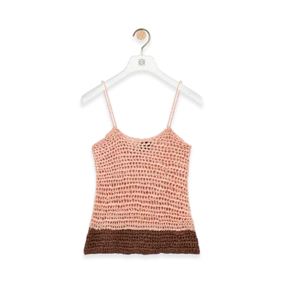 LOEWE Top "Beige/Brown"