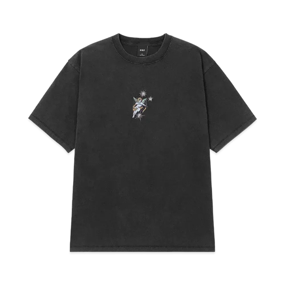 HUF Cupid Washed Tee "Washed Black"