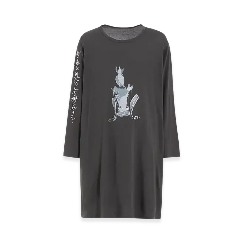 Yohji Yamamoto POUR HOMME C/Mo Jersey Big Long Sleeve "Grey"