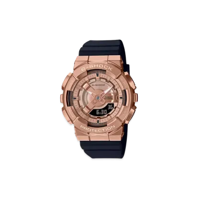 Casio G-Shock Metal Covered GM-110 Analog-Digi M Watch "Black/Cmbi"