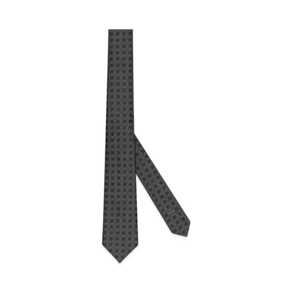Dior Cannage Tie Silk "Black/Blue/Pink"