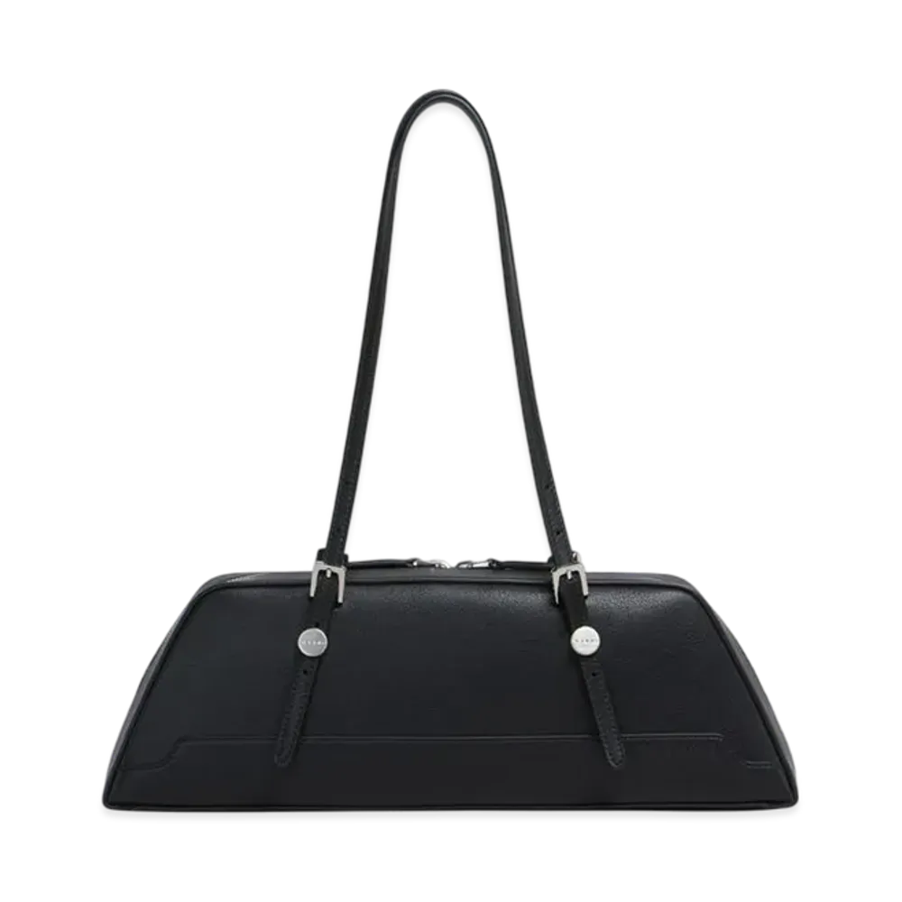 MARNI Dot Long Duffle Bag in Leather "Black"