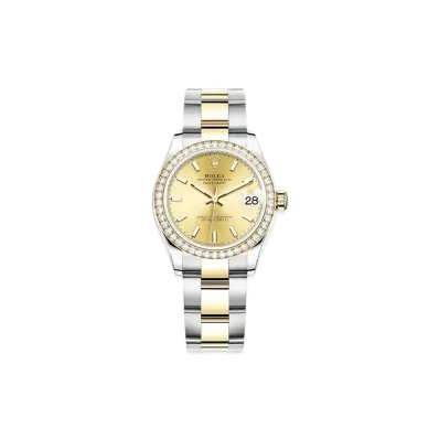 ROLEX Datejust 31 Oyster 31mm "Champagne/Oyster Steel/Yellow Gold"