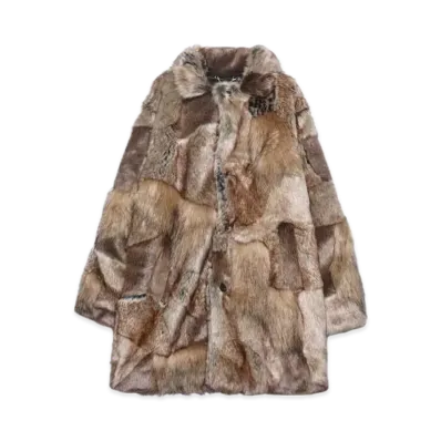 Supreme x MM6 Maison Margiela Patchwork Faux Fur Coat "Brown"